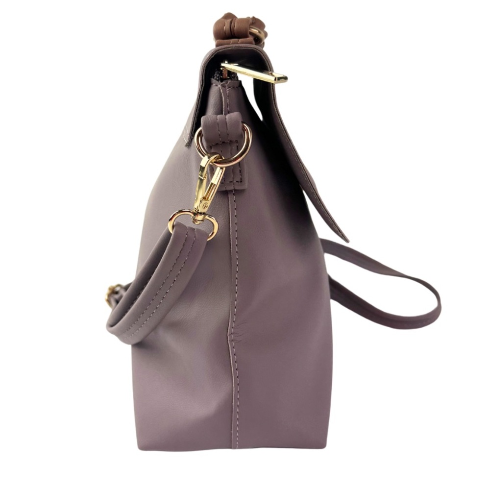 Baggit Nebula Purple Satchel Bag Crossbody Purse Handbag - Picture 3 of 12